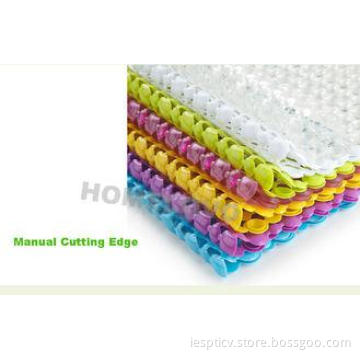 Blue Bead safety PVC Bath Mat Eco friendly Non Slip Floor M